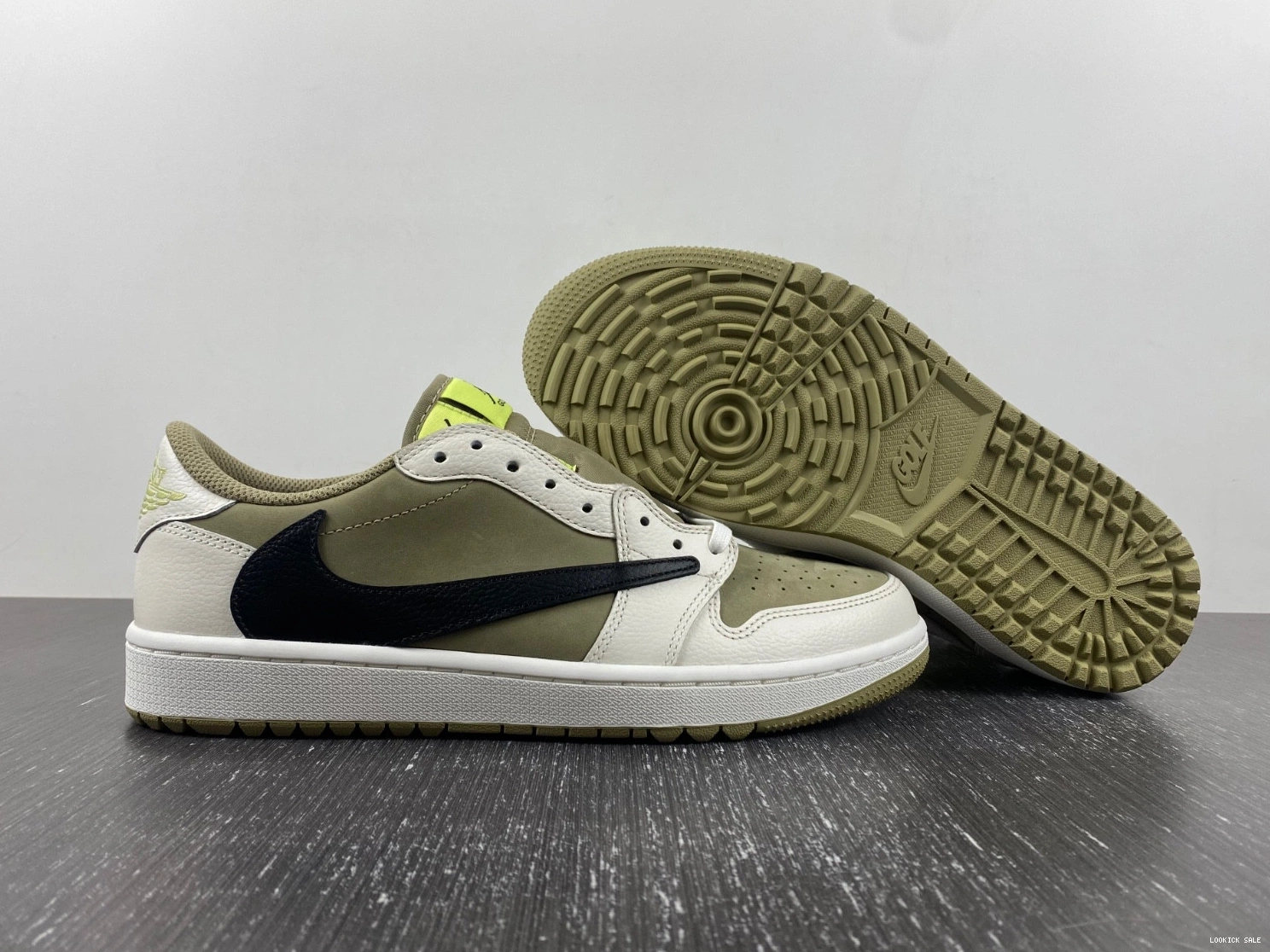 Rep Golf Jordan Olive Retro 1 FZ3124-200 Travis Scott Neutral Low 0522